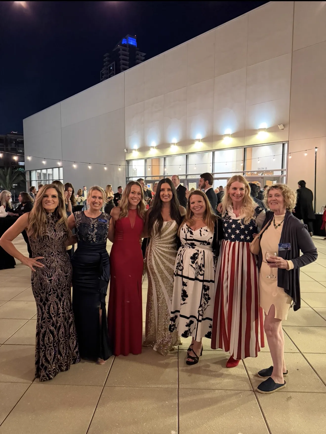 Charissa at a community gala event