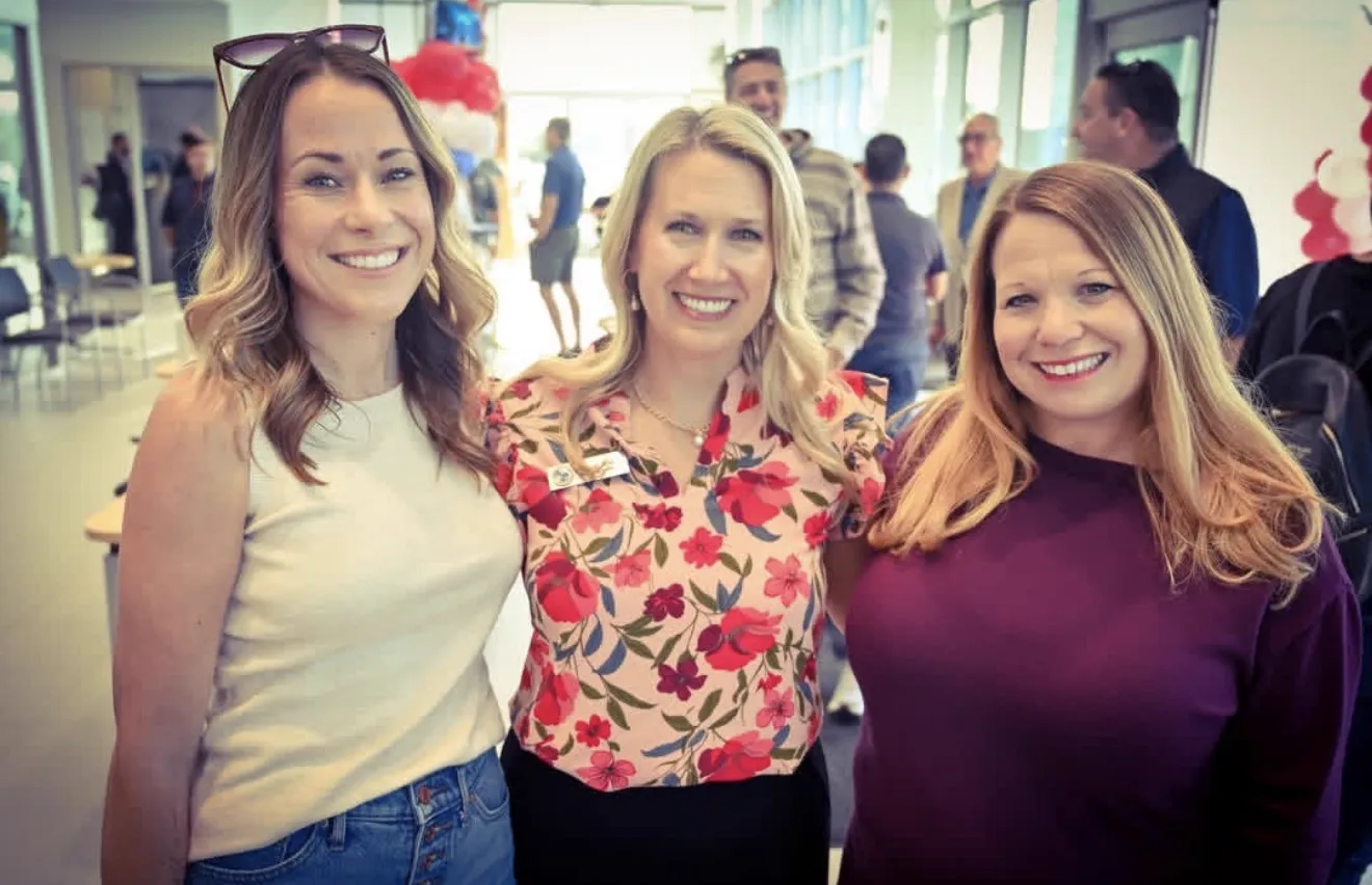 Charissa at an indoor community event